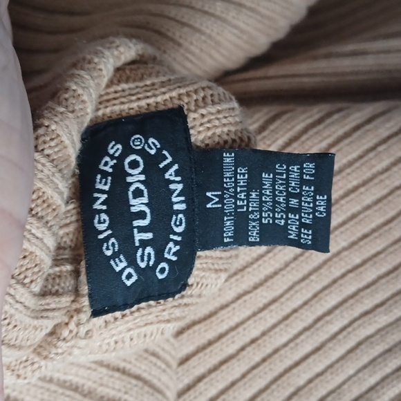 Designers studio leather vest, front zip - Picture 5 of 7